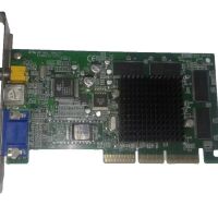 Grafische kaart nVidia GeForce2 MX200 32MB SDR AGP 4x VGA S-VIDEO COMPOSIET NV11 Board Sparkle S6200